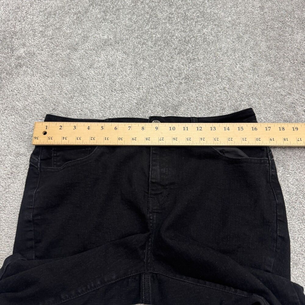 Supra Denim High Rise Capri Cropped Jeans Womens 14 Black Stretch Casual 32x20 - Picture 7 of 16